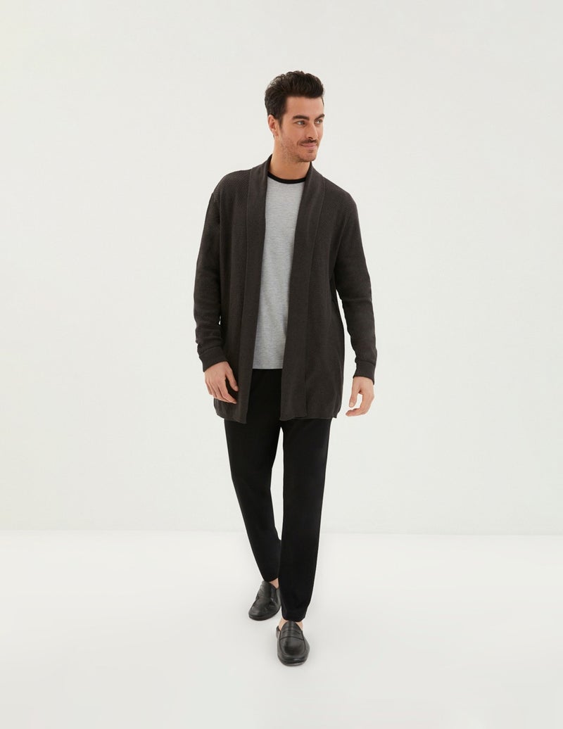 Kiğılı 3-Piece Knitwear Robed Half Crew Neck Pajamas Set  - Image 1