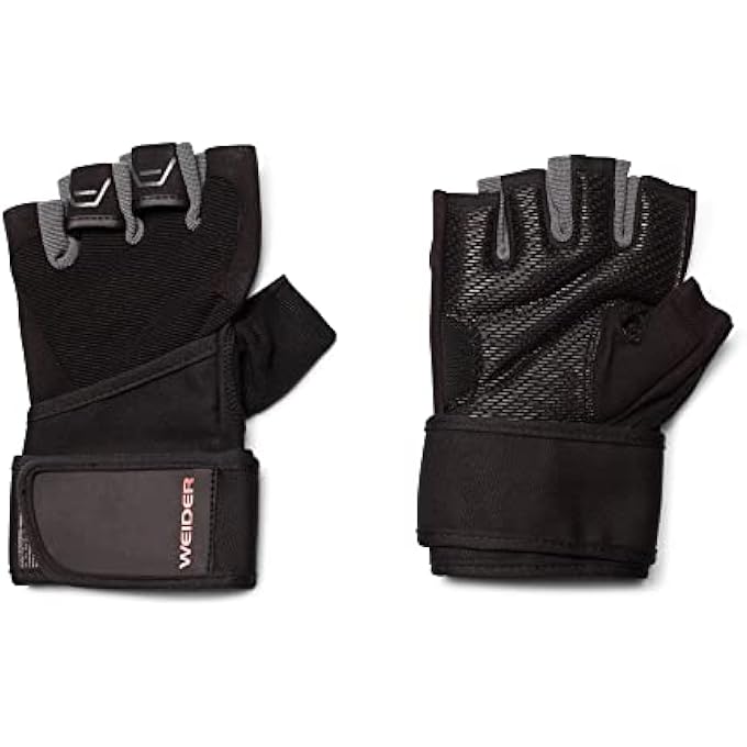 Weider Weightlifting Gloves With Half-Finger Design For Breathability For Gym Gloves Exercise Fitness Training Glove - Image 1