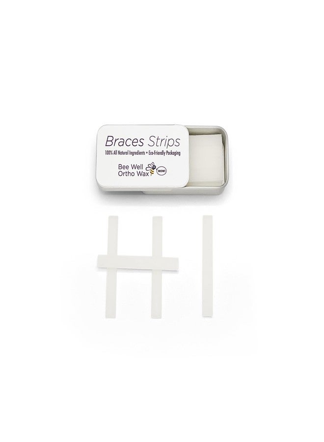 Bee Well Orthodontic Wax for Braces Strips | 100% All Natural Beeswax Braces Wax | Protects & Relieves Irritation from Brackets & Wires | 1 Recyclable Tin with 24 Strips | Braces Kit Essential - Image 3