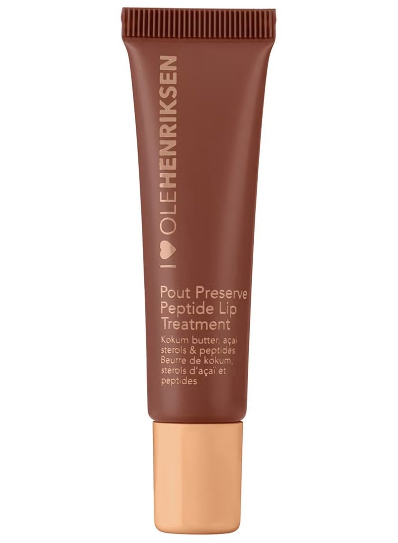 OLE HENRIKSEN Pout Presrve Peptide Lip Treatment - Cocoa Creme, 12ml - Image 1