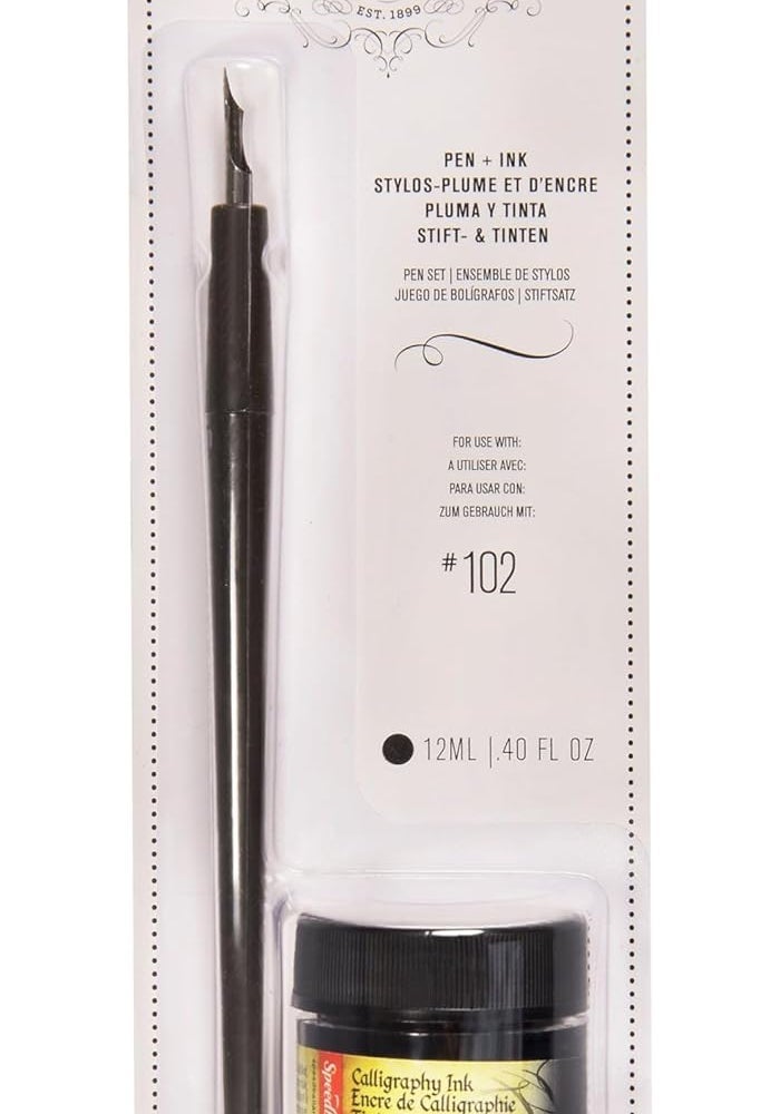 Speedball Art Products Pen & Ink Set with Super Pigmented Acrylic Drawing & Calligraphy Ink - Image 1