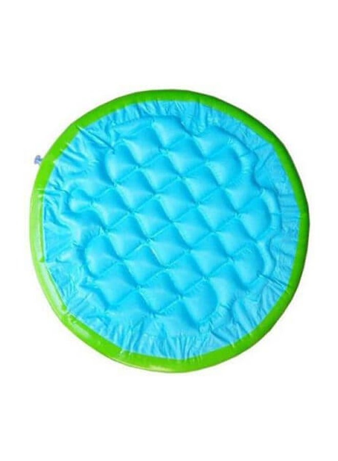 3-Ring Rainbow Portable Inflatable Circular Swimming Pool - Lightweight, Compact & Easy Setup Kiddie Pool for Backyards, Gardens, and Outdoor Fun - Ideal for Kids Ages 3-8, Family Summer Water Parties, with Drain Plug & Repair Patch - Image 3