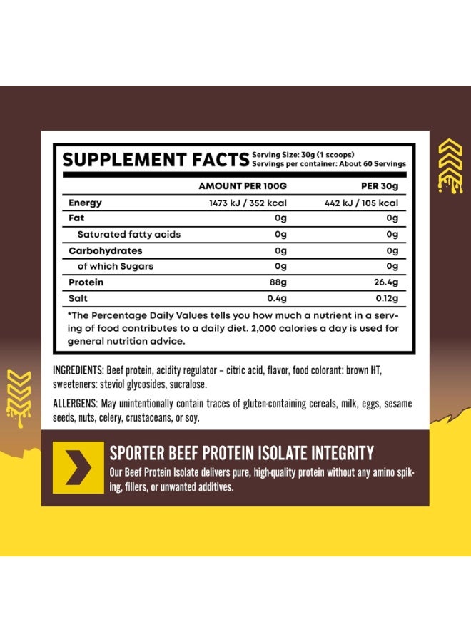 سبورتر بروتين لحم بقري معزول بنكهة الكولا، 4 أرطال | مسحوق بروتين لحم بقري مُحلل غني بالأحماض الأمينية ومحتوى عالٍ من البروتين - Image 4