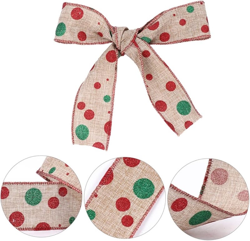 2 Rolls Decorative Printed Ribbon for DIY Crafts Party Decorations Wear Resistant - Image 3