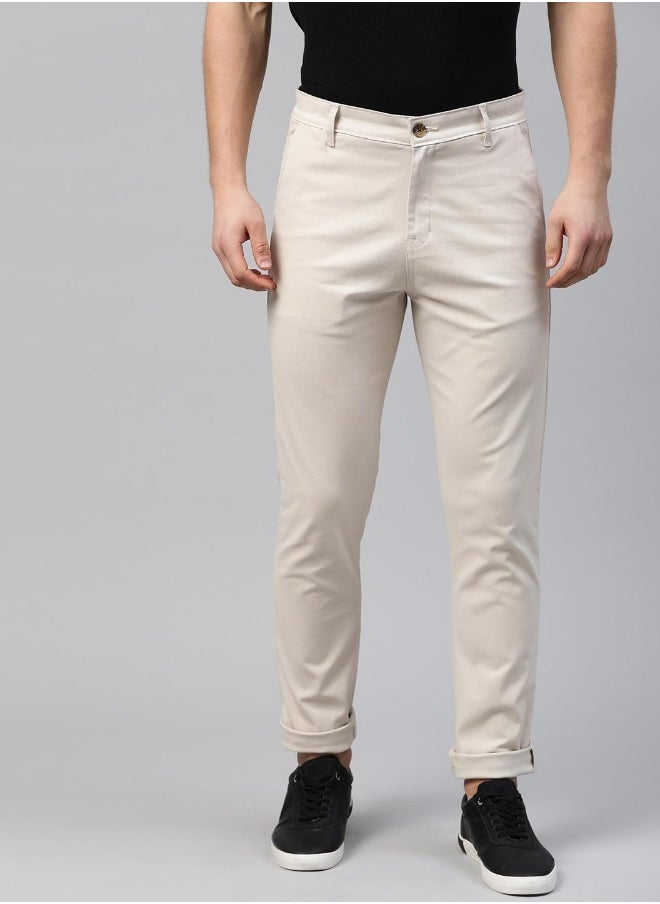 Hubberholme Cream Pants For Men  - Image 4