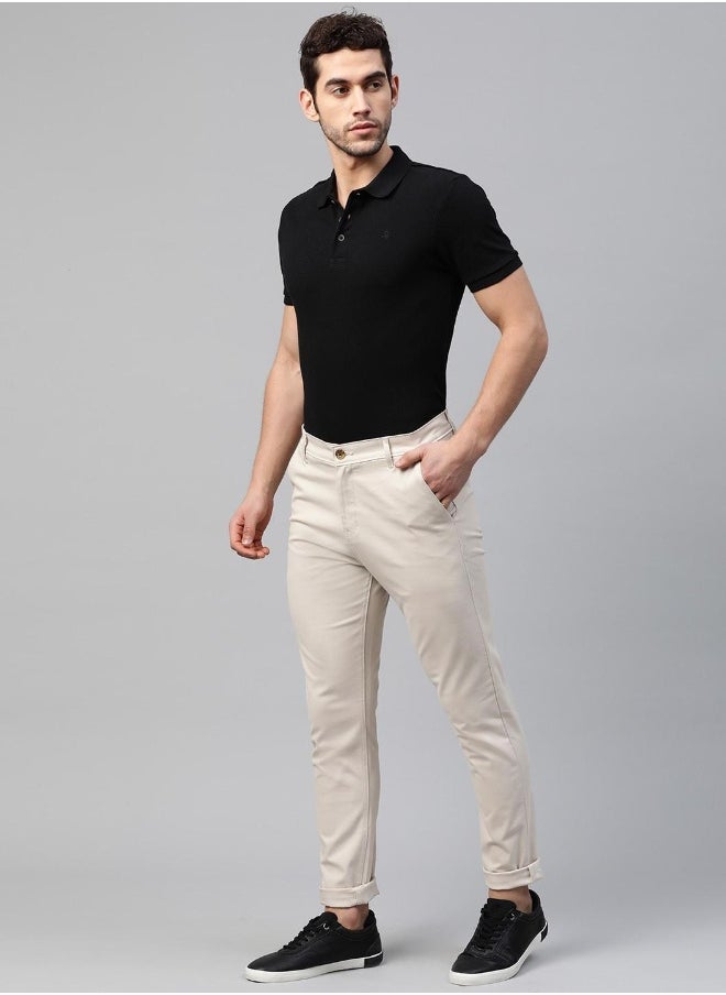 Hubberholme Cream Pants For Men  - Image 1