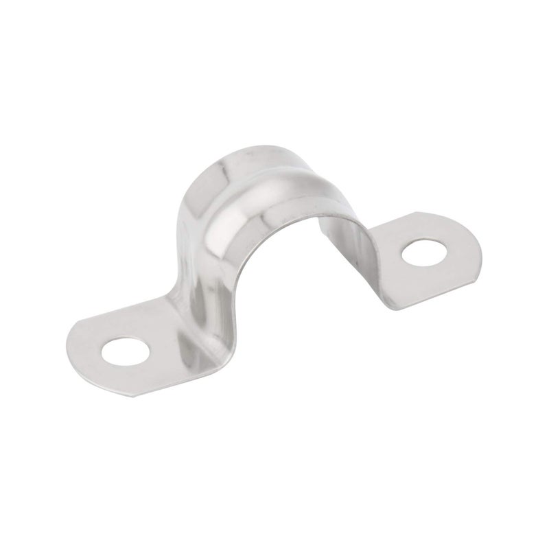 Ispinner 25 قطعة M20 حزام أنابيب صلب من الفولاذ المقاوم للصدأ لخرطوم 3/4 بوصة Od 2 فتحات كابل U قوس المشبك شماعات أنبوب حزام مقاطع التوتر - Image 5