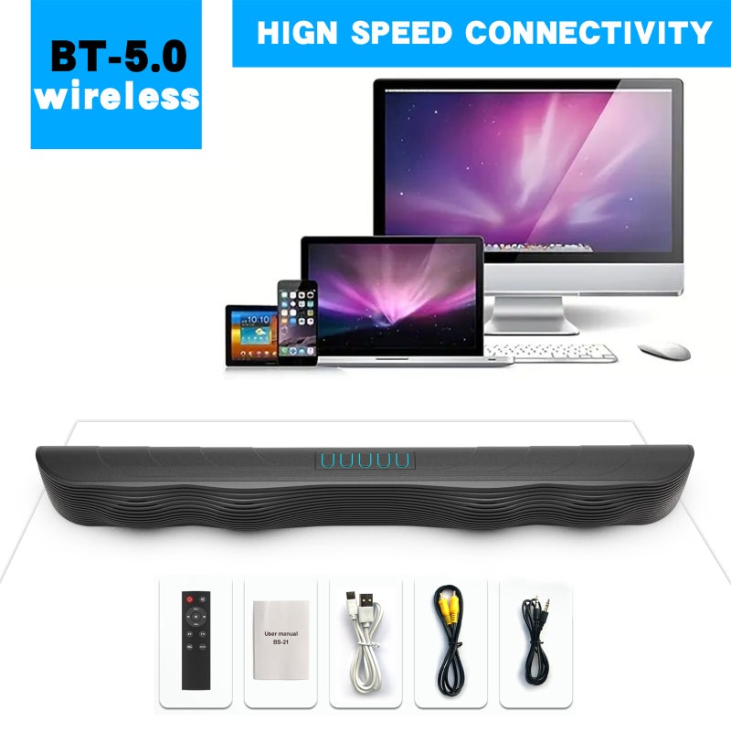 BS-21 BT Speaker Computer TV Audio Music/Movie/News Mode Selectable Support TF card/U disk 2000mAh Battery With Remote Control - Image 3
