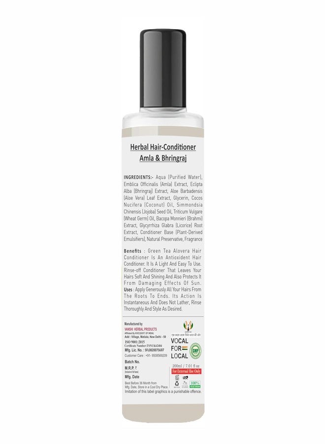 Khadi 100% Natural Amla & Bhringraj Hair Conditioner | for Healthy Hair | Paraben & Silicone-Free | Suitable for All Hair Types (400ml. Pack of 2.) - Image 2