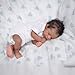Saskai reborn Realistic Reborn Baby Dolls Black Girl 20inch Lifelike Handmade African American Weighted Real Silicone Tan Skin Sleeping Baby Dolls Closed Eyes Best Gift Set for Age3 - Image 3