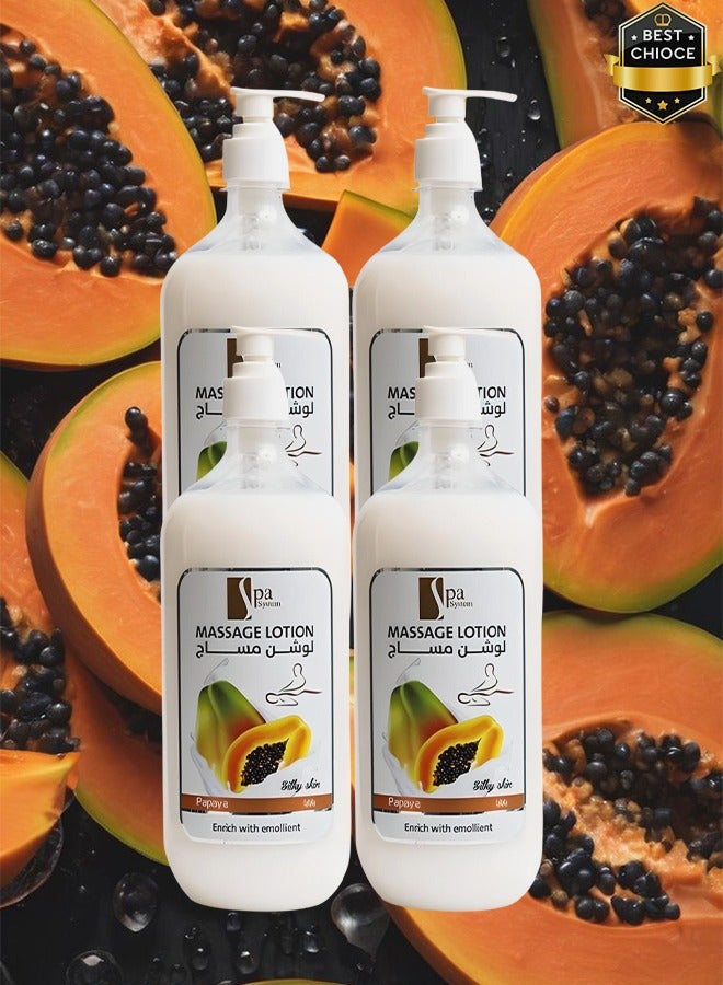 سبا سيستم 4 قطع لوشن التدليك بالبابايا غني بالمطريات - Image 1