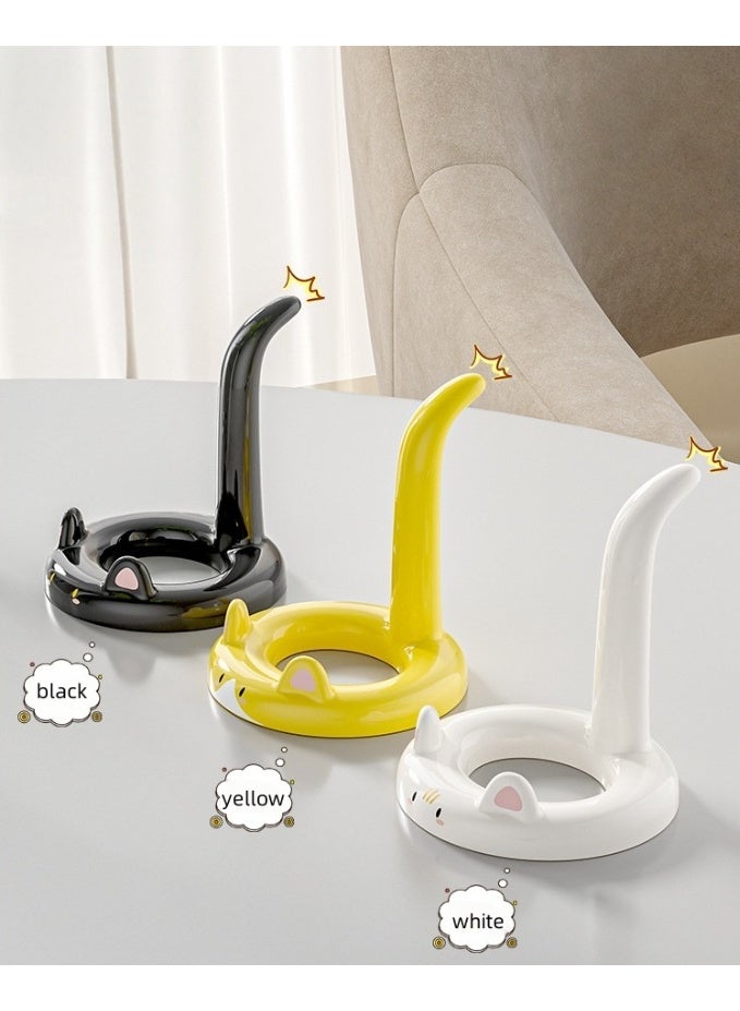 New Home Desktop Phone Stand Cartoon Cute Support Stand Tablet Stand Lazy Drama God Tool(Yellow) - Image 5