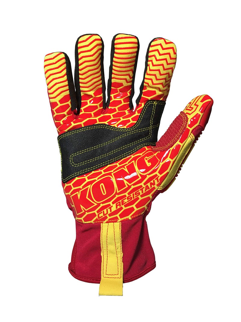 Ironclad mens Work Glove KONG RIGGER GRIP A5, Red/Yellow, X-Large US - Image 2