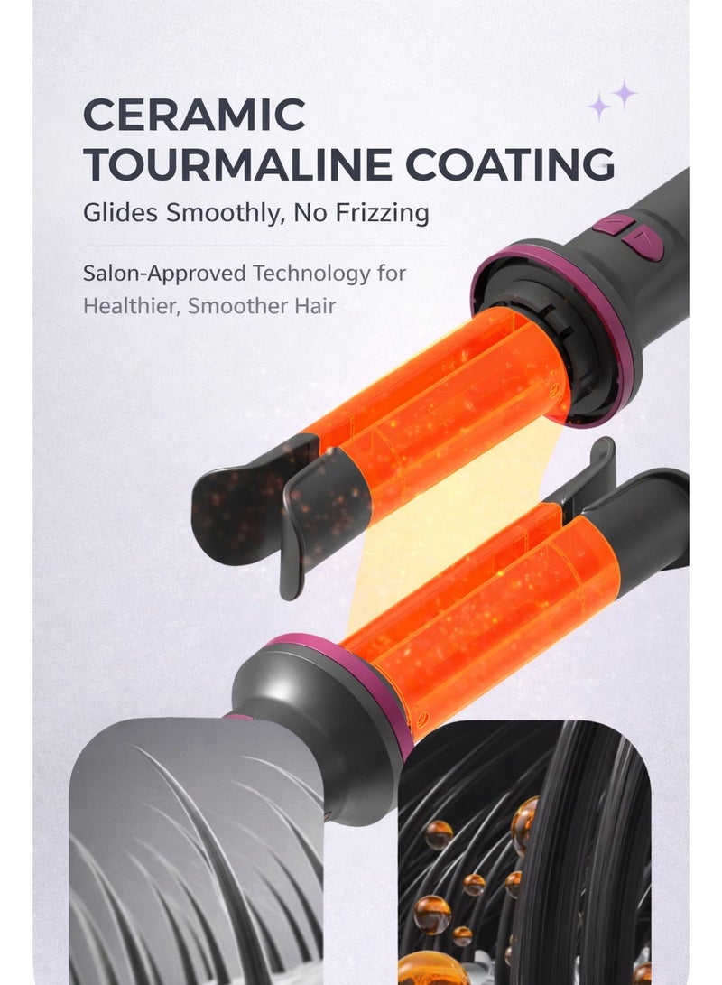 ARNOTEC مكواة شعر آلية 32 مم أيونية مع تنبيه صوتي، طلاء سيراميك، غطاء مضاد للحروق، 6 مستويات حرارة (130–230°C)، إيقاف تشغيل تلقائي، سلك دوار 360° - Image 5