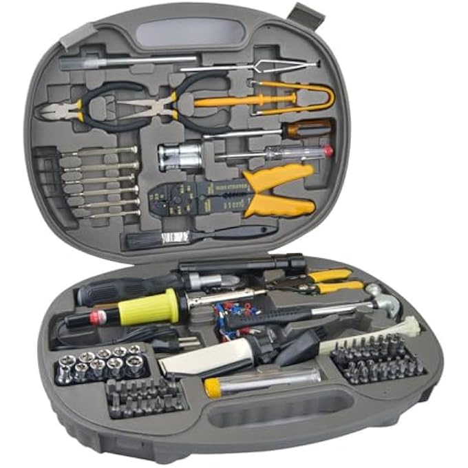 Terminator TTK 906 – مجموعة أدوات كمبيوتر مكونة من 145 قطعة – مجموعة إصلاح إلكترونيات احترافية مع حقيبة حمل محمولة – مثالية للفنيين والمستخدمين المتقدمين – مصنوعة في تايوان - Image 1