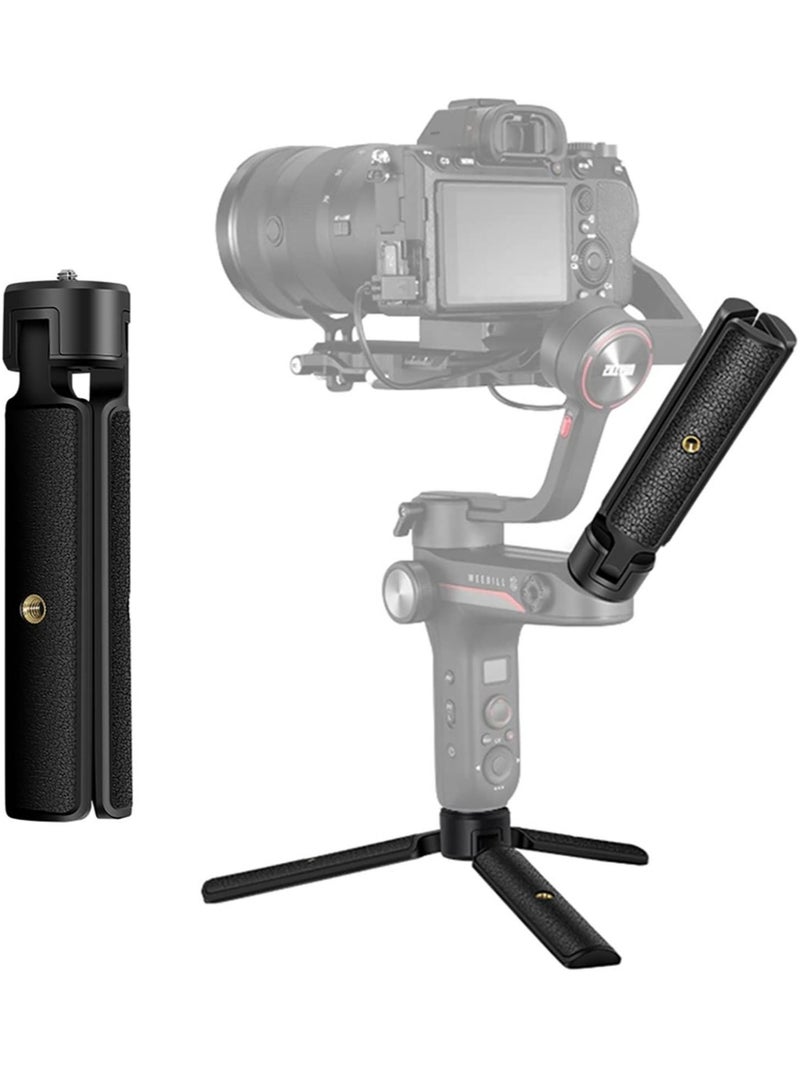 كابتن تيك Extended Handle Grip/Tripod 2 in 1 for Gimbal Stabilizer, Tabletop Tripod Stand and Handle Grip for DJI Ronin-S, Zhiyun WEEBILLs, Zhiyun Crane, Desktop Tabletop Tripod Stand for DSLR Cameras - Image 1