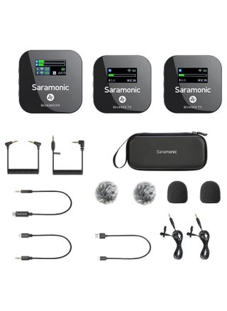 Blink900 B2 2.4GHz Dual-Channel Wireless Microphone System Real-time Monitoring for DSLR Cameras, Camcorders, iPhone, Android Smartphones, and Tablets - pzsku/Z55FD28C43D3D324755D6Z/45/_/1730474091/80c4edce-5114-428f-ad73-58f779e5daa2