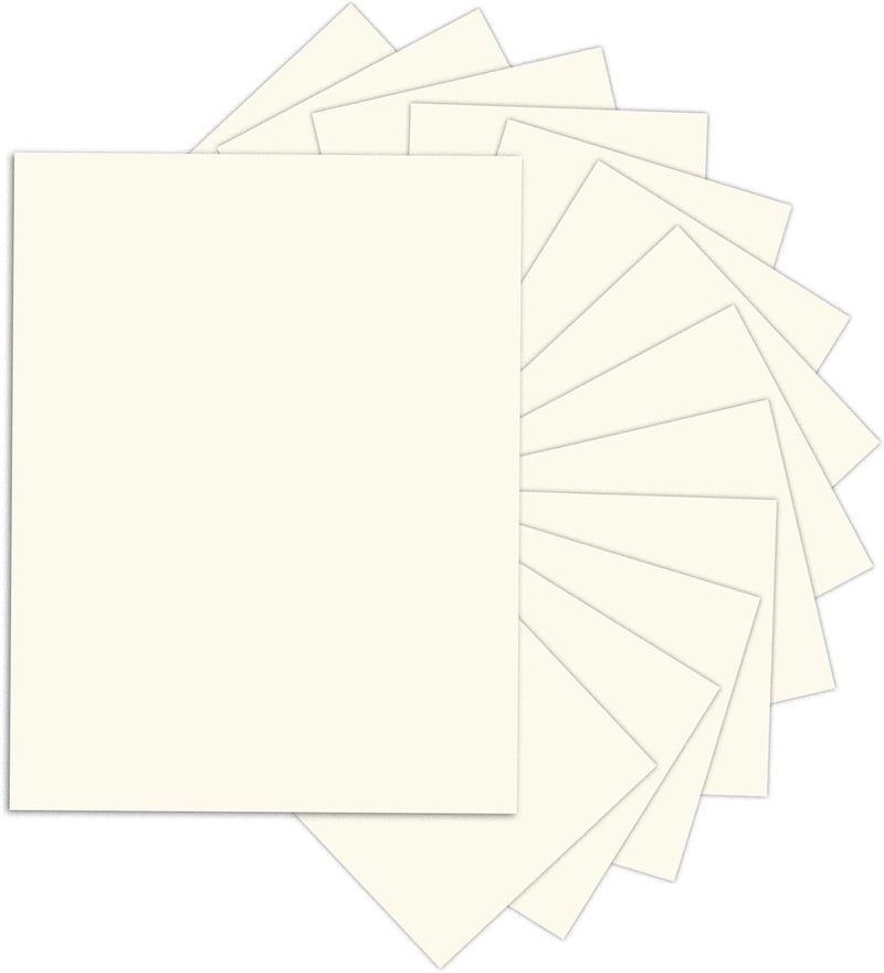 Goefun 24 Sheets Cream Cardstock 8.5 x 11, 80lb Printer Paper for Crafting and Office Use - Image 1