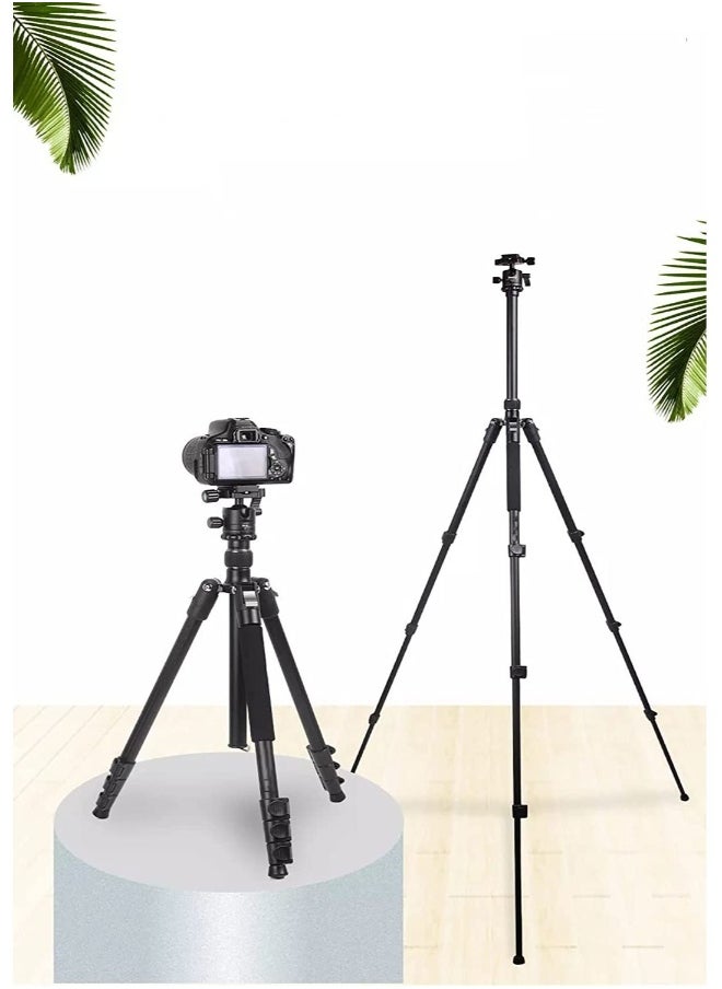 DUSALA 2-IN-1 Monopod tripod 360° Rotation Ball Head with Stable Hook 2-IN-1 Monopod Professional Tripod Stand for Tablet Mobile DSLR camera Action camera(Type 325-NB30)  - Image 1