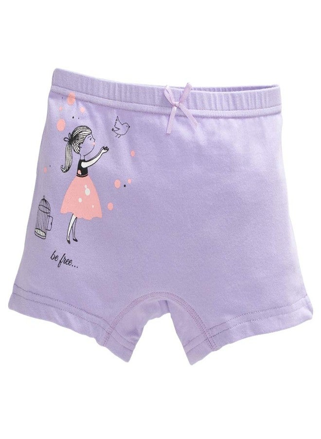 Core Pretty Little Girls Cotton Boy Shorts (Pack of 4) – Soft Toddler Panties, Breathable Underpants & Undies for Baby Girls 5-6 Years | Princess Underwear, Comfortable Boxer Briefs, Dressgirl Design - Image 5