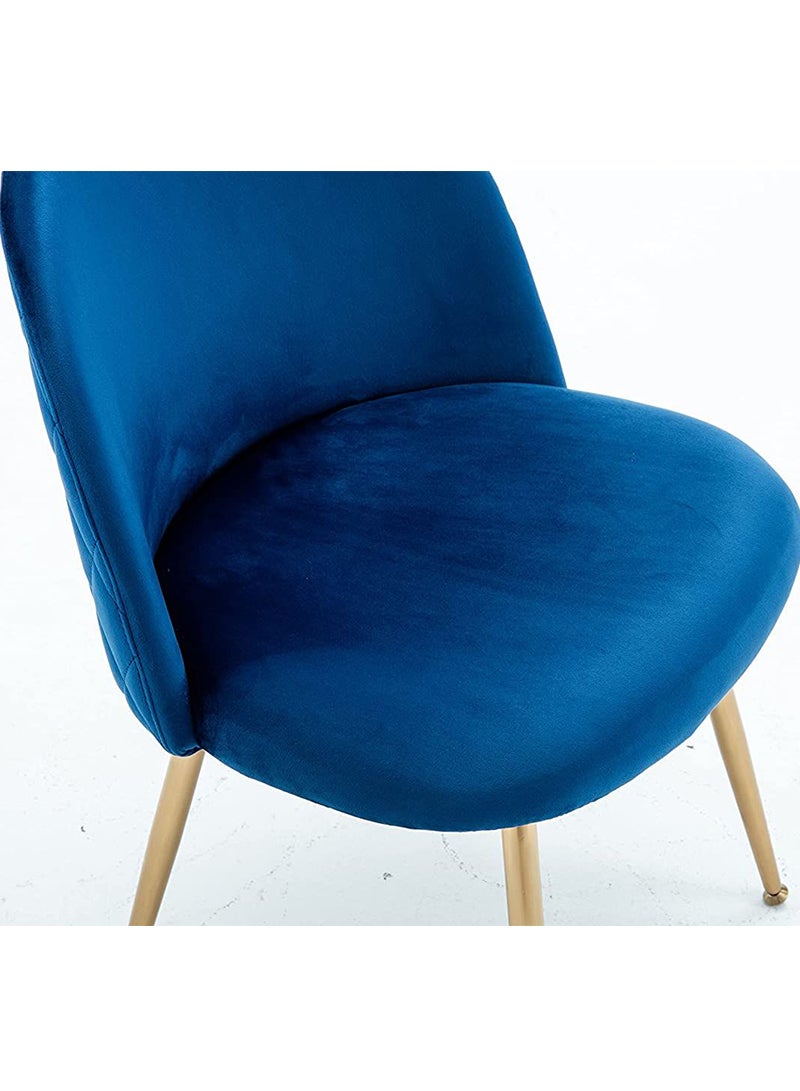 Mahmayi Mahmayi HYDC020 Velvet Blue Dining Chair for Living Room  - Image 5