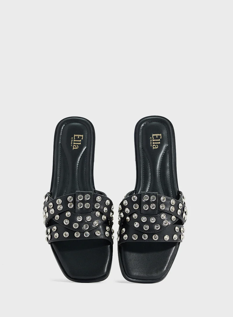 ELLA Studded Flat Sandal