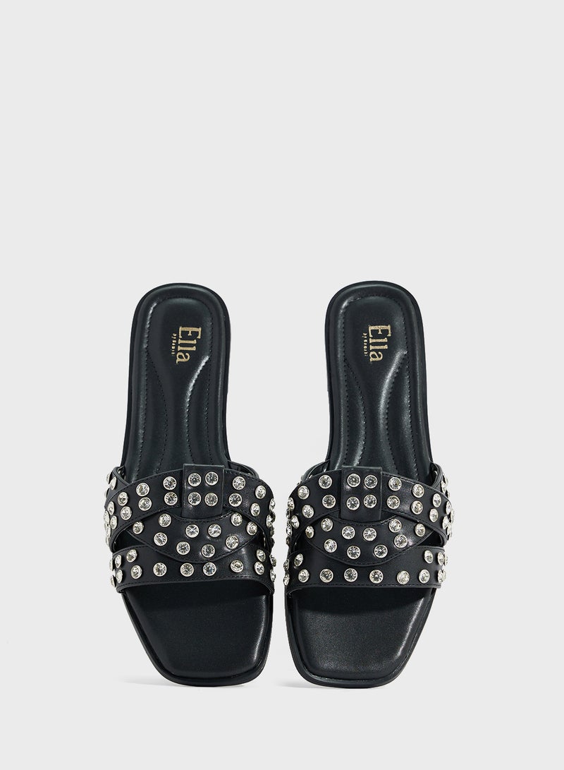 ELLA Studded Flat Sandal  - Image 4