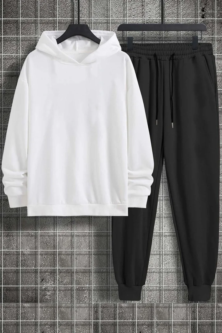 ONLYTRENDWEAR Unisex Butterfly Letter Graphic Printed Tracksuit Set S.m. White