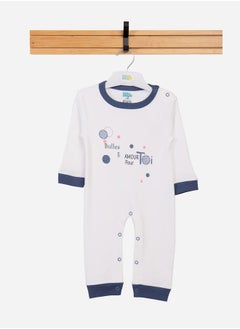 Babies Basic Front Graphic Long Sleeves Sleepsuit by Styli  - Image 1