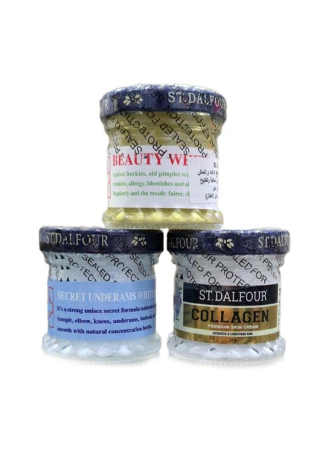 دالفور مجموعة كريمات سانت دالفور للتبييض والترطيب والعناية بالبشرة والمناطق الحساسة