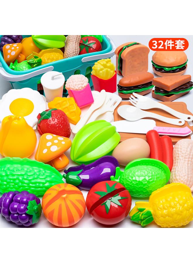 Che Che Le Play Home Toy Simulation Fruit Kitchenware Vegetables Boys Girls Pizza Cake Birthday Gift Cross Border