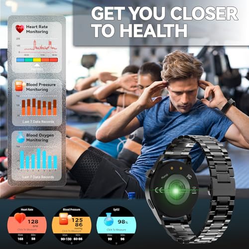 Homailida Smart Watch for Men with Answer/Make Calls, 1.39" HD Always Display Fitness Tracker Watch with Waterproof 190+Sports Modes Health Monitor Sleep Monitor for iOS Android (Black) - Image 5
