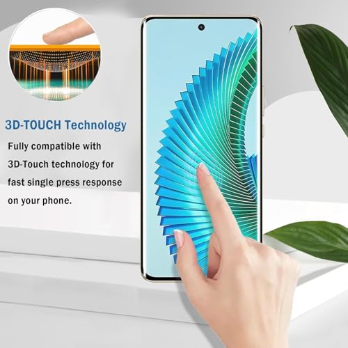 STP FEEL® UV HD+ Tempered Glass Screen Protector Guard Compatible For Redmi Note 14 Pro 5G / Note 14 Pro+ Plus 5G (6.67 Inch, Pack of 1) Full Adhesive UV Curved Case Friendly HD+ Clarity - Image 3
