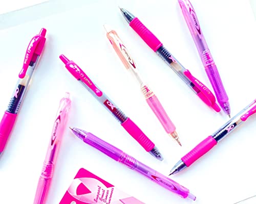 PILOT Acroball Breast Cancer Awareness Collection Advanced Ink Refillable & Retractable Ball Point Pens, Fine Point, Assorted Colors, 14-Pack (14688) - Image 4