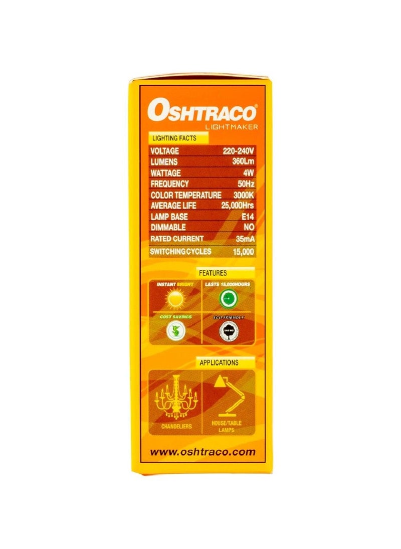Oshtraco Led Lamp 4Watt Ac220-240V E14 - Image 3