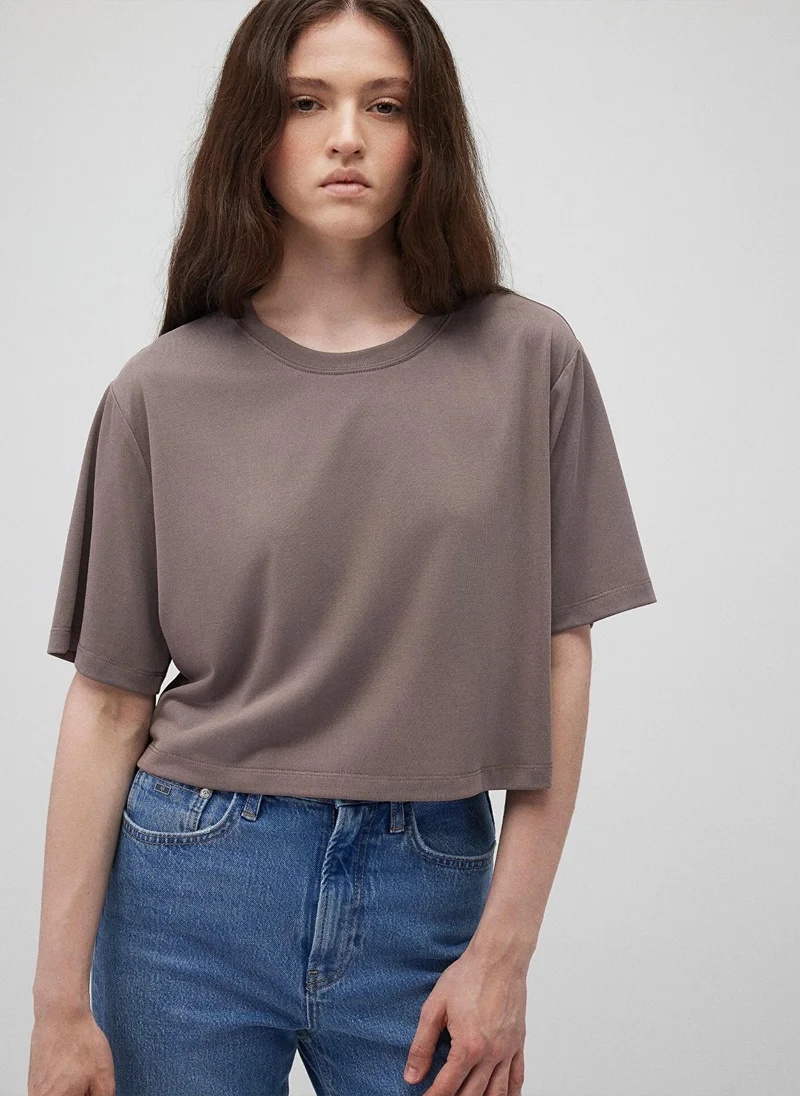 MAVI SHORT SLEEVE CROP T-SHIRT Iron