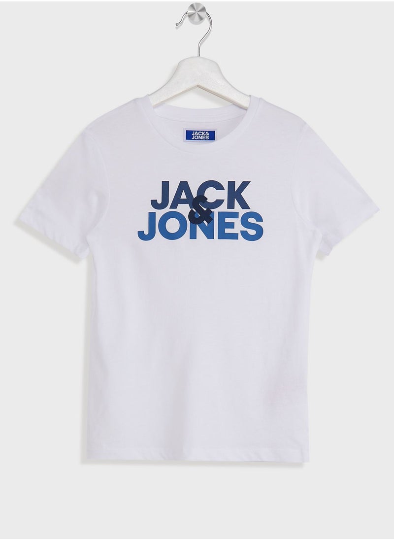 Jack & Jones Junior - Youth Logo T-Shirt & Shorts Set - Image 1