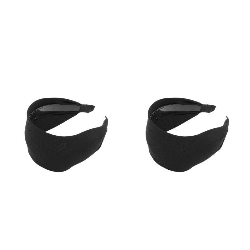 2pcs Fashionable Headband Elegant Wide Headdress All-matched Women Wrap - Image 1