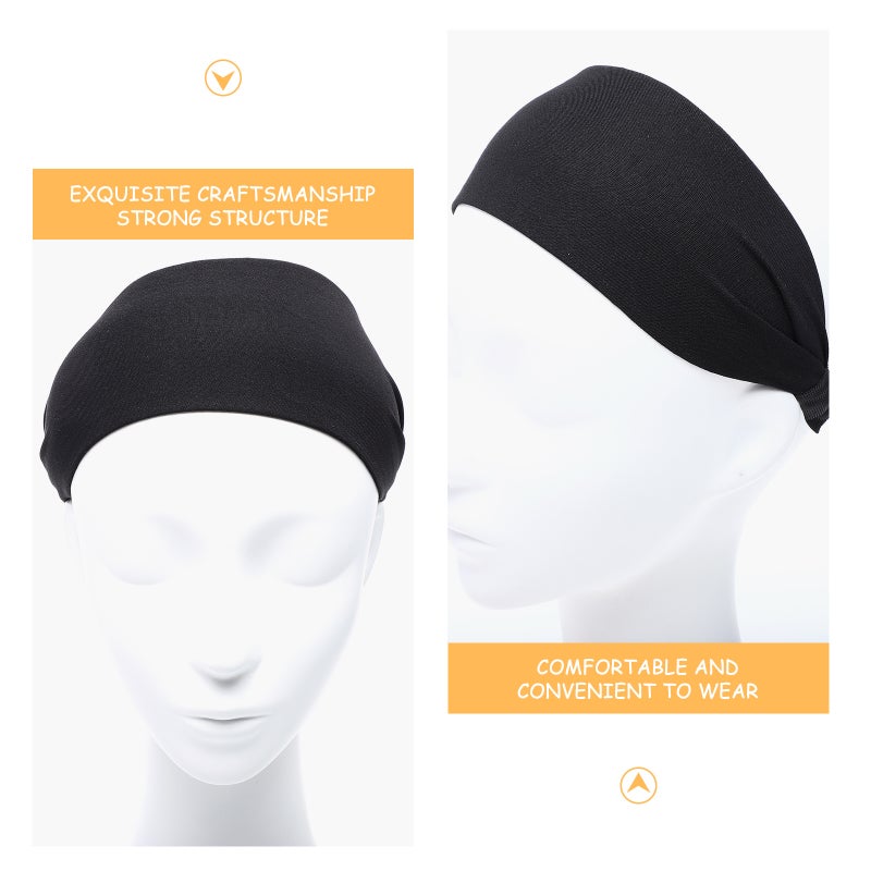 2pcs Fashionable Headband Elegant Wide Headdress All-matched Women Wrap - Image 3