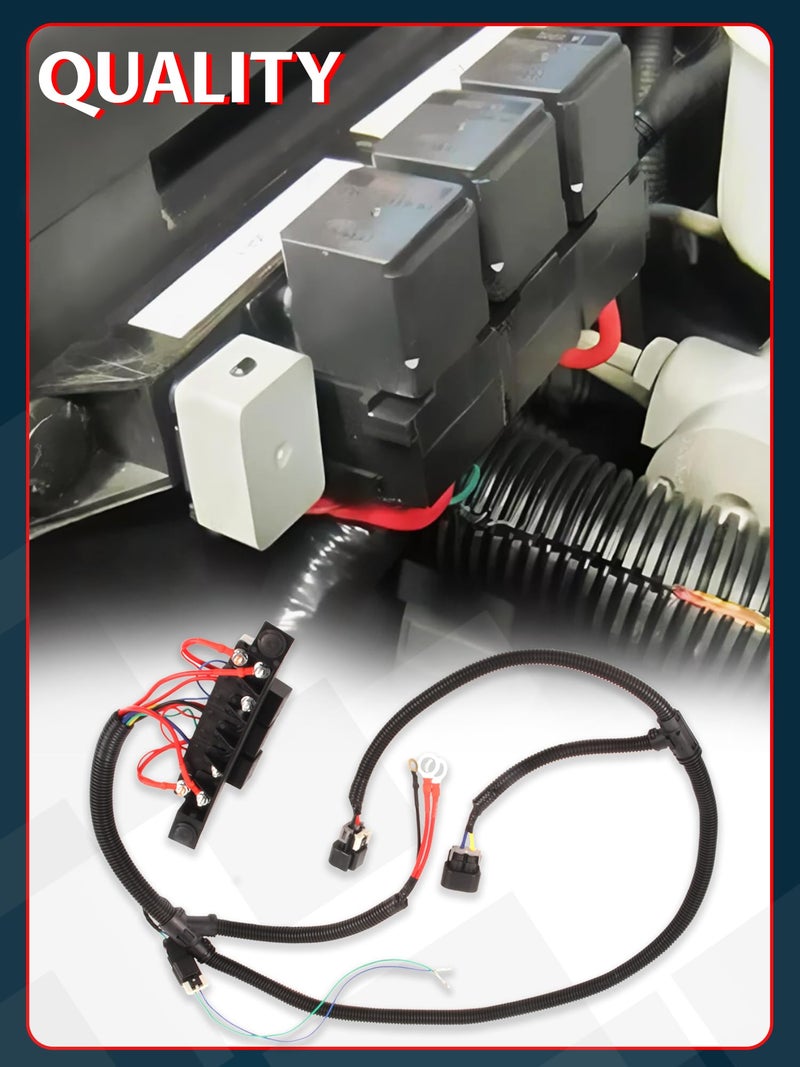 Ntoauto 674-00923 Dual Speed Electric Fan Control Wiring Harness Kit Compatible with Silverado Avalanche Suburban Tahoe Sierra Yukon Stand Alone Electric Fan Harness - Image 5