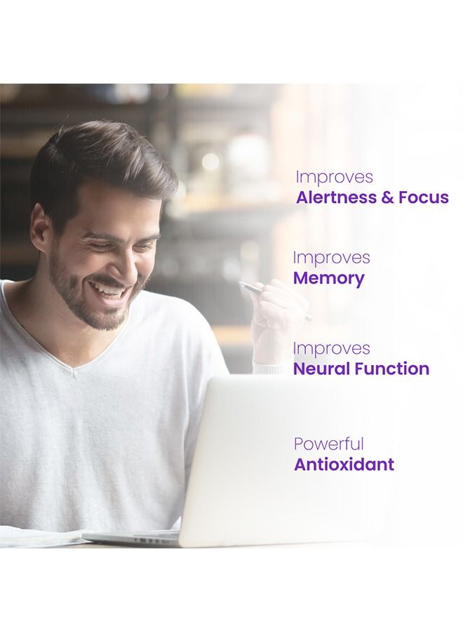 غاردينو جاردينو باكوبا مع باكوسايدس  |  مكمل منشط الذهن المعزز للحدة العقلية والتركيز والذاكرة والعافية المعرفية - 60 كبسولة - Image 5