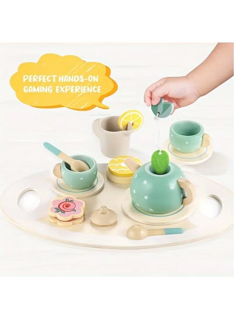 Simulative Afternoon Tea Set Pretend Play Kids Toy Set - Image 3
