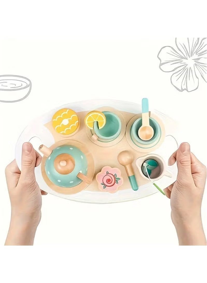 Simulative Afternoon Tea Set Pretend Play Kids Toy Set - Image 5