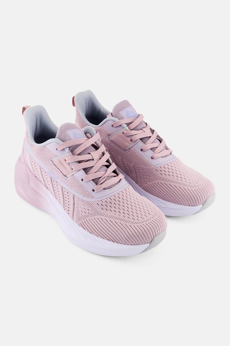 RBX Women Textile Upper Lace Up Training Shoes, Pink - Image 1