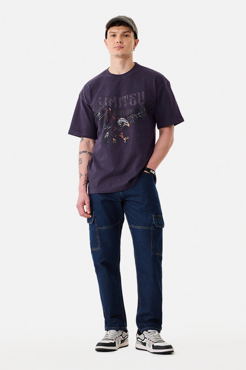 SNITCH Graphic 100% Cotton Oversized T-Shirt - Image 2