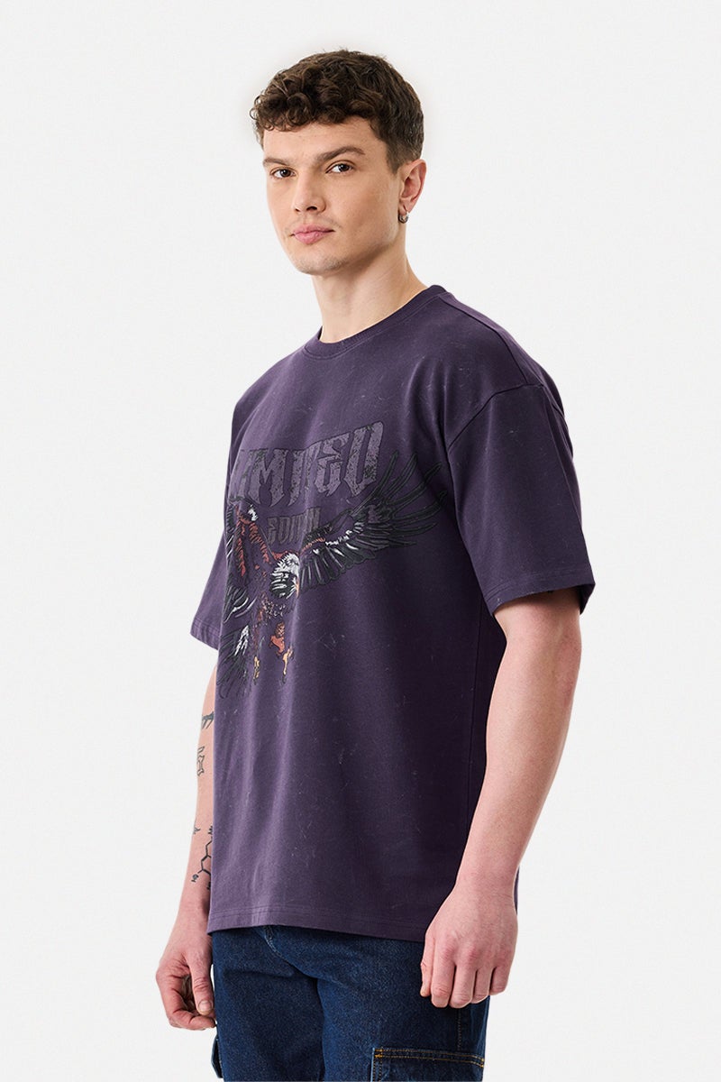 SNITCH Graphic 100% Cotton Oversized T-Shirt - Image 4