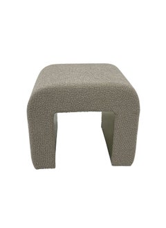 Amaiya Ottoman Fabric / Dresser Stool Multi-Functional Stool Upholstered Footrest Modern Design Furniture For Living Room Bedroom L52xW42.5xH44.5cm -Brown / Gold