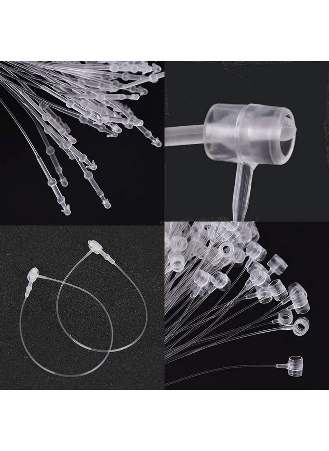 Yesallwas 2000 Pcs 5Inch Plastic Fastener Hang Tag Clear Snap Lock Pin Security Loop For Retail Store Clothing Accessory Price Pins  - Image 2