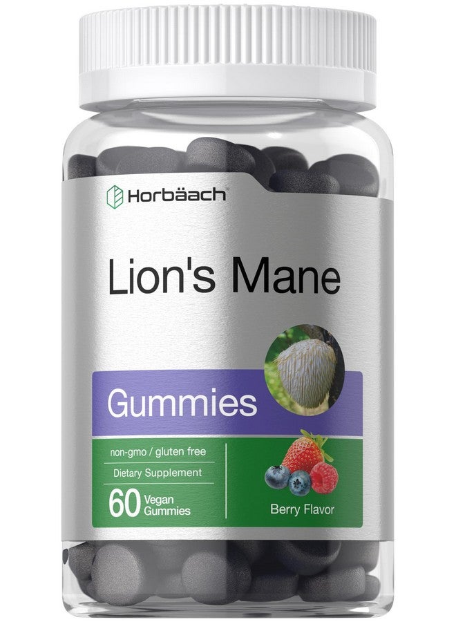 Horbäach Lion's Mane Supplement | 60 Vegan Gummies for Adults | Non-GMO and Gluten Free - Image 1