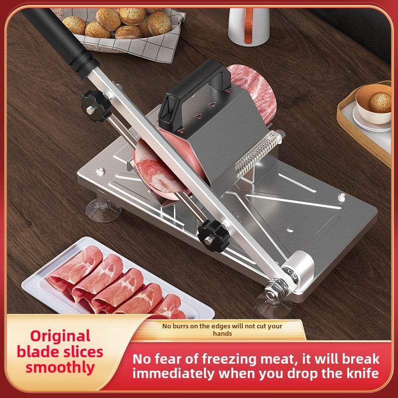 Manual mutton roll slicer multifunctional meat slicer household frozen meat slicer commercial meat slicer artifact(Automatic meat delivery) - Image 2